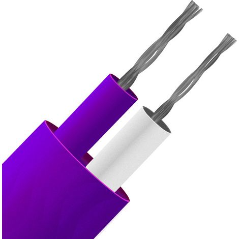 Câble pour thermocouple type E RS PRO, 25m, Non blindé, temp. max. +260°C, gaine PFA ( Prix pour 1 )