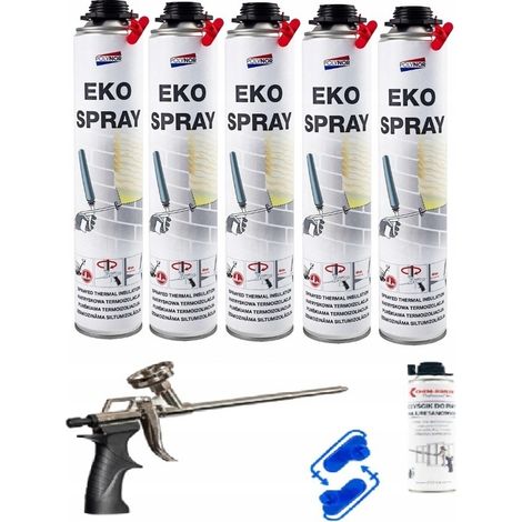 Isolamento in schiuma spray POLYNOR EKO, schiuma puri per soffitta e garage