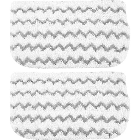 Filiyano-Lot de 2 lingettes de rechange pour balai vapeur Shark S1000, S1000A, S1000C, S1000WM et S1001C (gris et blanc). (1/5)