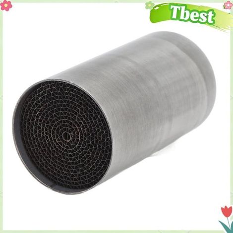 HURRISE Catalyseur de tuyaux d'échappement (48 100mm)Moto Tuyau 'échappement Catalyseur En moto 53x10 0mm/2.08x3,93 pouces (1/5)