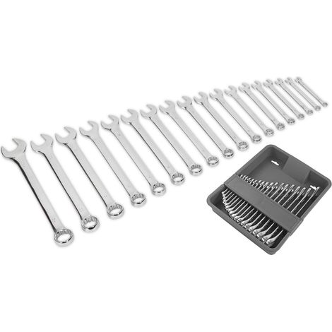 JOMAFA Juego de llaves combinadas 6 a 22mm y 24mm, chrome vanadium con estuche organizador, 18 piezas (1/5)