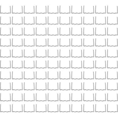 Packung mit 100 Hot Wave Flachklammern 0,6–0,8 mm für Kunststoffreparaturschweißgeräte