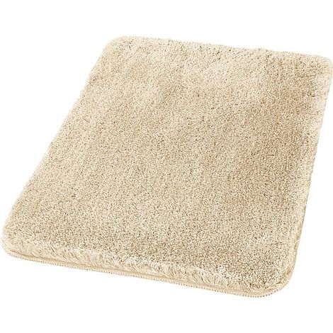 Primaster Badteppich sandbeige 70 x 120 cm Badematte Badvorleger Duschvorleger