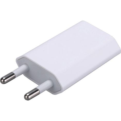 Lntyq Chargeur USB 5V/1A Adaptateur de Prise USB pour téléphone Portable, smartwatch, Écouteurs,Tablette,Lecteur ebook, Blanc