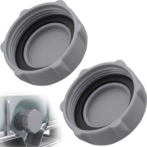 2 Pièces Bouchon Vidange Piscine, Adapté aux Références P6H1158, Bouchon de Vanne De Vidange De Piscine Durable à Haute Étanchéité (1/5)