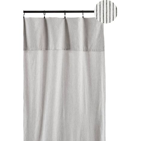 VIVARAISE - Rideau Léonie en coton bio - Caviar - 280 x 140 cm (1/3)