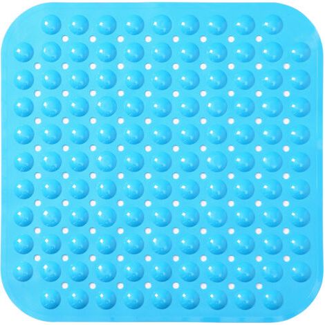 PA Rutschfeste Badewannenmatte, Duschmatte, Badematte, rutschfeste Badematte, rutschfeste Badewannenmatte, waschbare Badematte, 46 x 46 cm (blau) (1/5)