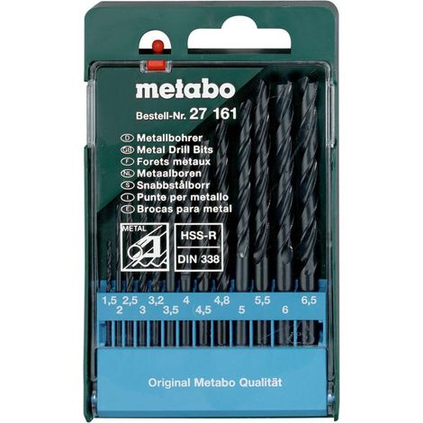 Metabo - Juego de brocas para metal de 13 piezas. 627161000