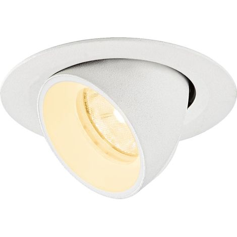 Spot encastré NUMINOS® GIMBLE XS intérieur 3000 K 20° IP20 rond blanc - SLV - 1010054