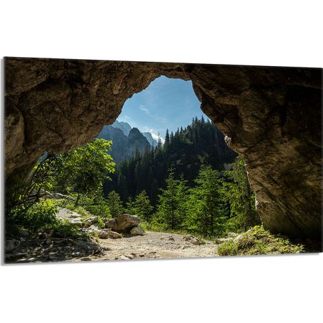 Glasherdplattenschutz 80x52 Bäume (1/5)