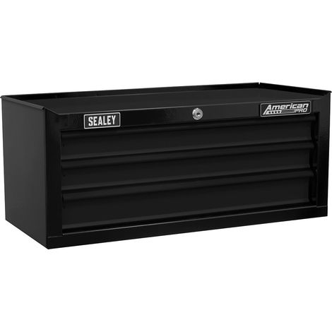 Sealey AP22309BK American PRO Mid-Box Tool Chest 3 Drawer - Black (1/3)
