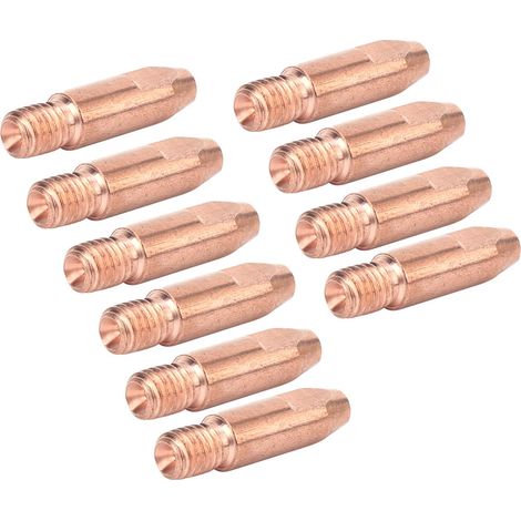 10Pcs Buses de contact M6 en cuivre, embouts conducteurs 24AKx1mm pour pistolet de soudage, accessoires d'alimentation en fil (1/5)