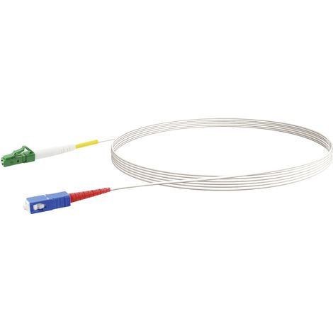 Schwaiger Glasfaser-Netzwerkkabel LC/APC-SC/UPC 5 m Glasfasernetz Kabel