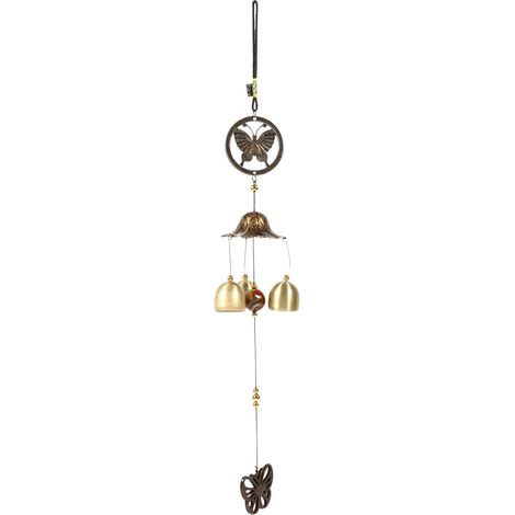 Carillon à Vent Papillon Métallique - Décoration Suspension Porte Fenêtre Église (1/5)