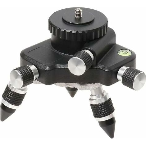 Laser-Nivellieradapter – 360° drehbare Basis für Linien-Laser-Nivellier-Stativanschluss, drehbare Stativbasis für 1/4 Zoll und 5/8 Nivellieradapter