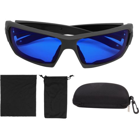 Lunettes de protection UV et anti-vent pour le golf et le vélo, vision HD - Noir (1/5)