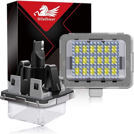LED Éclairage plaque immatriculation 6000K Blanc Feux arrière pour C E S CL Class A207 C207 2D C216 W204 4D S204 5D W212 4D S212 5D W221 ect. 2 pièces (1/5)