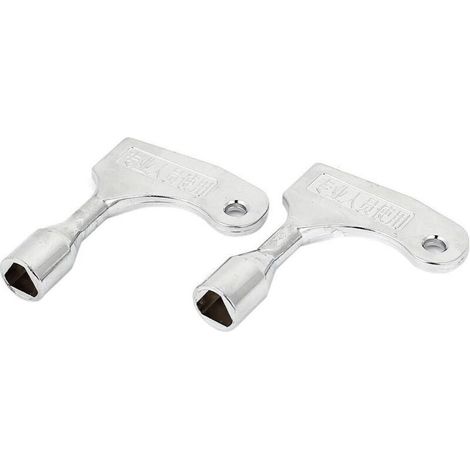 Lot de 2 clés triangle pour ouverture rapide d’urgence d’ascenseur, pour serrure de 9 mm (1/3)