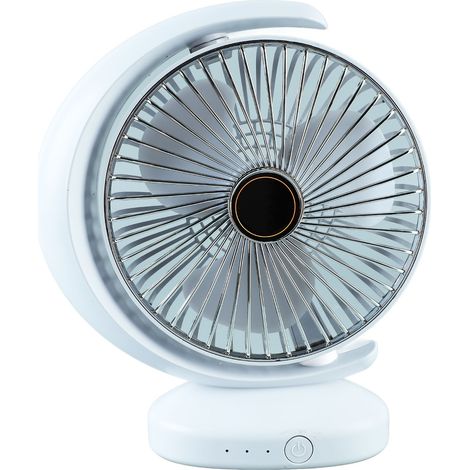 Ventilateur de bureau compact à 3 vitesses, silencieux et portable, alimenté par USB, idéal pour la maison, le bureau ou les dortoirs. (1/5)