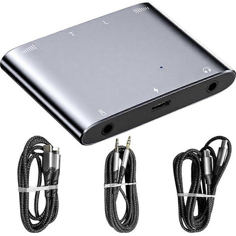 Adaptateur d'interface audio pour diffusion en direct, carte son stéréo double haute résolution pour le chant et l'enregistrement en direct (1/5)