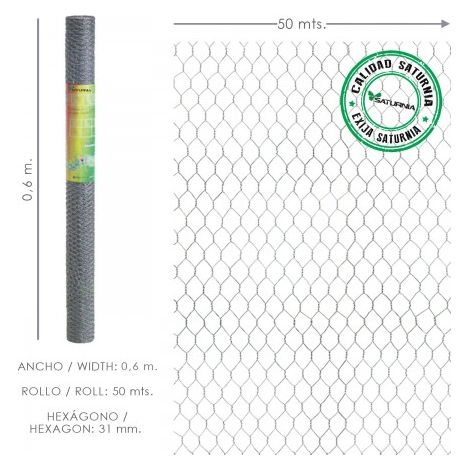 Spalier mit dreifacher Drehung 31/60 cm. Rolle 50 Meter für den Hausgebrauch