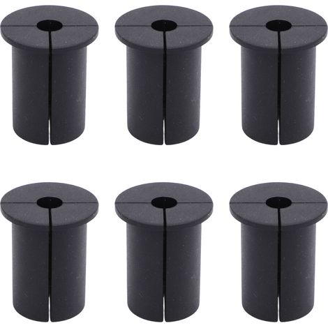 Kit de passage de câbles Ethernet en silicone noir (6 pièces) pour trous muraux de 25,4 mm (1 pouce). (1/5)