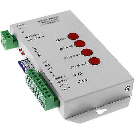 Contrôleur LED RGB T1000s, carte SD, 2048 pixels, compatible avec WS2801, WS2811, WS2812B et SK6812 (1/5)