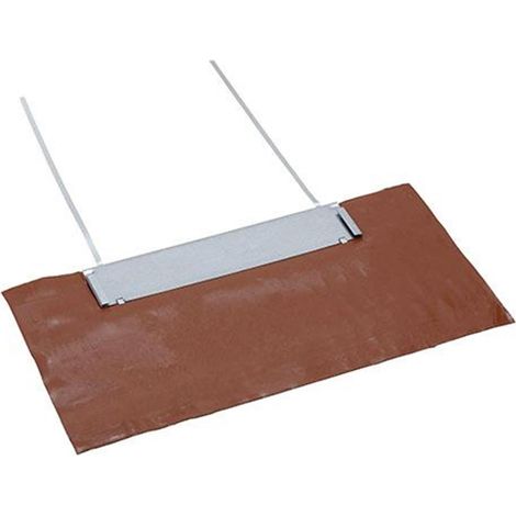 Poujoulat – Kit d'étanchéité pour sortie de toit – Couleur brique RAL 0051 – Conception flexible pour tuiles – Étanchéité renforcée avec butyle autocollant