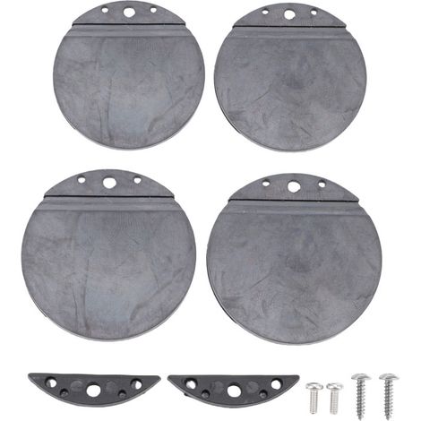 Kit de remplacement de clapet de dalage marin 1,87 po 1,57 po, kit de réparation de clapet de dalage en caoutchouc pour coques de bateaux en acier inoxydable et en plastique
