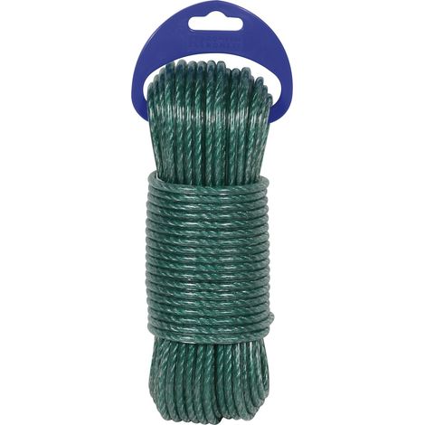 CORDA CAVALCATA PE PLASTIFICATA 4C 5MM VERDE