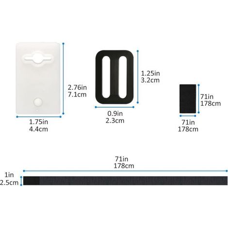 Sangles de Maintien,Accessoires Enrouleur de Couverture Solaire Jeu de Roues de Parasol Sangles de Serrage de Couverture de Piscine, pour couvertures de bâches de Piscine (1/3)