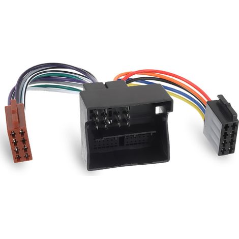 Câble autoradio ISO 16 broches pour Série 1 3 5 6 Câble Adaptateur Faisceau autoradio fiche ISO Radio (1/5)