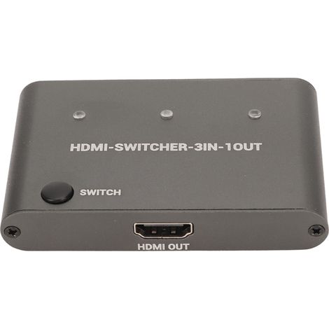 Commutateur d'interface multimédia HD 3 entrées/1 sortie 4K HD Plug and Play pour PC et téléphone portable (1/5)
