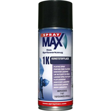 Bombe de peinture - Pour plastique - Gris 7167 Mercedes - Auto - SprayMax - 400ml