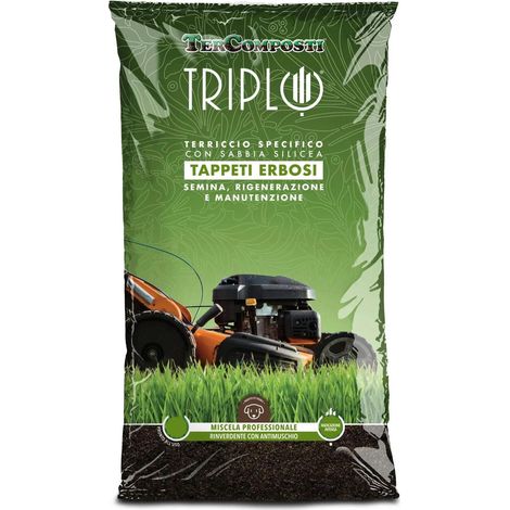 TERRICCIO TRIPLO TAPPETI ERBOSI 70L
