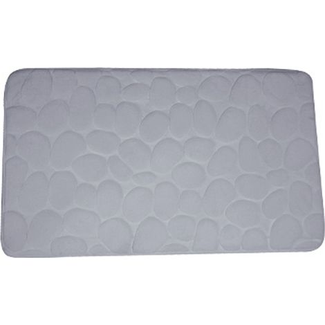 Badematte Kies Mikrofaser 50x80 Grau - M S V