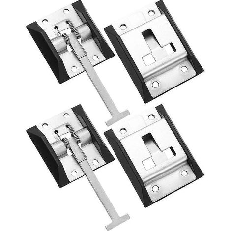 4 jeux de supports de porte de remorque, support de porte de camping-car de rechange, loquet de porte de remorque cargo (1/4)