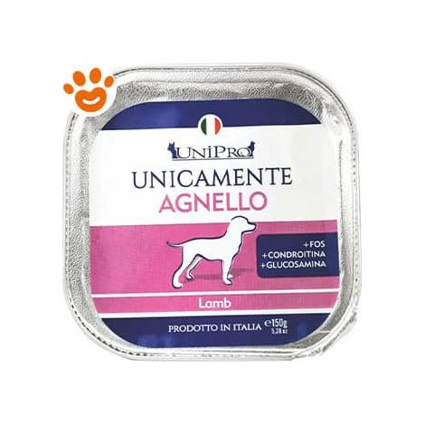 Unipro Dog Unicamente Adult Agnello - Vaschetta 150 Gr -