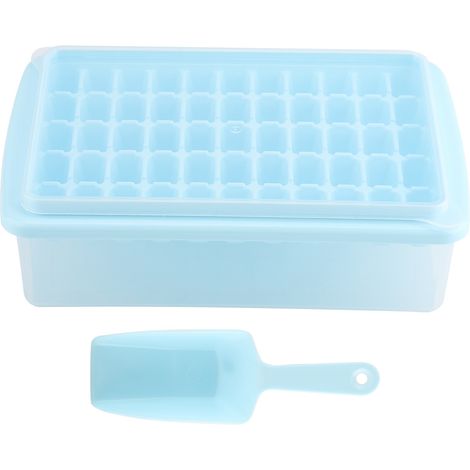 Plateau À Glaçons Carrés 55 Cavités Avec Pelle - Moule En Plastique PP Pour Cuisine DIY - Résistant Au Froid Pour Boissons Et Cocktails - Ensemble Complet 1 Pièce (1/5)