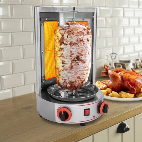 Gril à kebab Gril à gyros Gril à chichis Gril rotatif Gril à brochettes 4300 W (1/5)