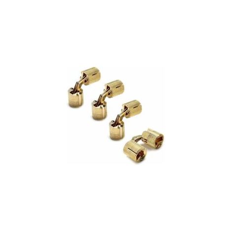 Bisagras cilíndricas. Bisagras cilíndricas invisibles de latón para la fabricación de joyeros, hechas a mano, color dorado (tamaño: 10 mm). - Crezuo