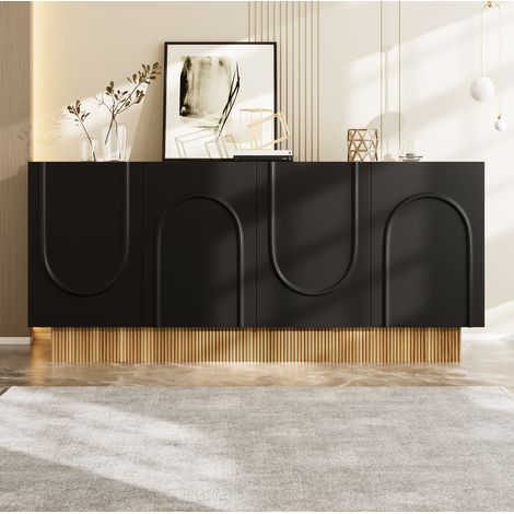 Madia 4 ante contenitore in legno 160x75x38 cm OKMYHOME (1/5)