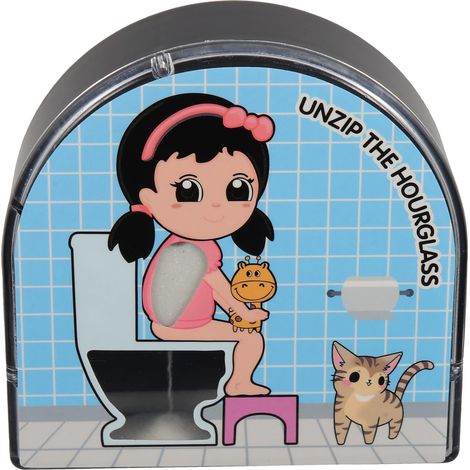 Minuteur de Salle Bain Sablier 5 Rotation 360°, Décoration en Abs (1/5)