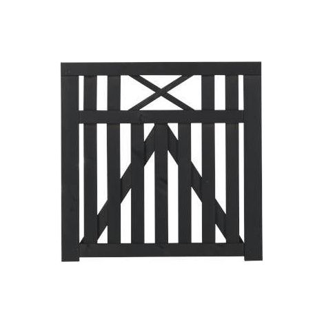 Plus Zauntor Vinesse 100 x 98 cm schwarz Holzzäune (1/3)