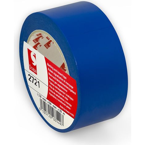 Nastro segnaletico di avvertimento Scapa 2721 blu per pavimenti, 50/33 m (1/5)