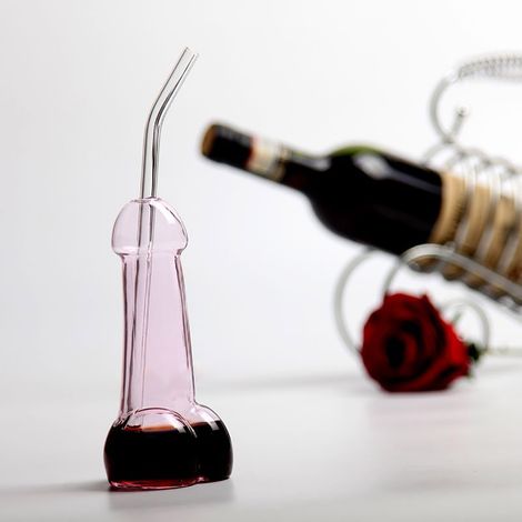 Rosa Weinglas, Cocktailglas, rosa Trinkglas, elegantes Aperitifglas für Cocktails und Roséweine (1/4)