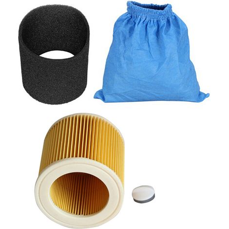 Sacchi filtranti tessuto filtro schiuma umido secco filtro HEPA per MV1 WD1 WD2 WD3 pezzi aspirapolvere (1/5)
