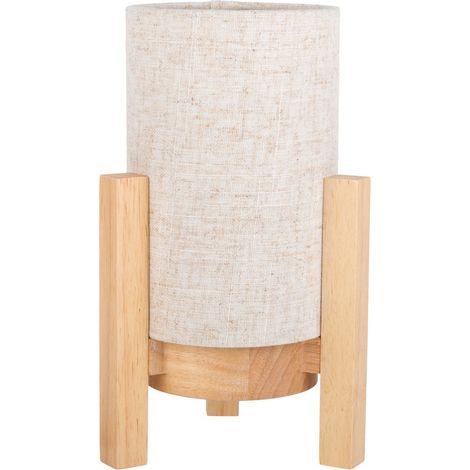 Naeve MADITA Lampe de table cylindrique LED rechargeable à intensité variable de 25 cm Nature 2955 K Capteur tactile (1/5)