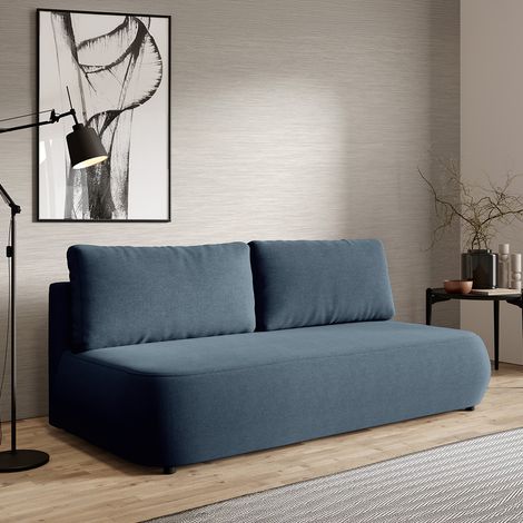 3-Sitzer-Sofa mit Bettkasten Antonio Blau