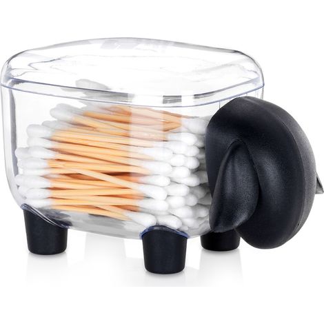 Contenedor para bastoncillos y discos de algodón de 13 cm